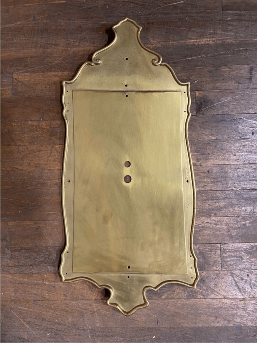 Vintage Solid Brass Colonial Style Sconce Plate Base